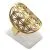 Bague-Inox-plaquée-Or-Fleur-de-Vie Bague Inox plaquée Or Fleur de Vie