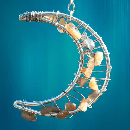 suspension en pierre de lune