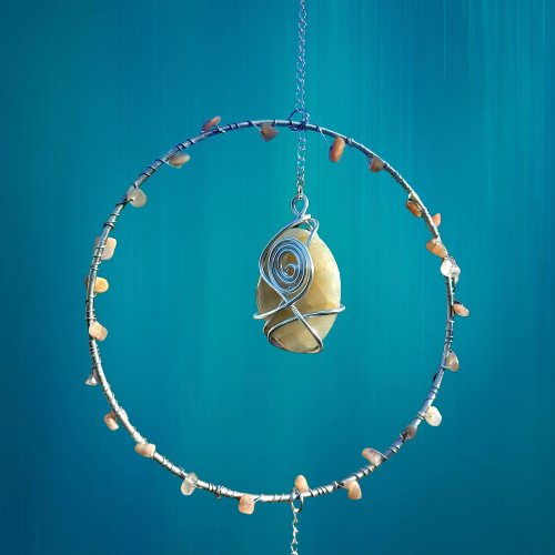 suspension en pierre de lune