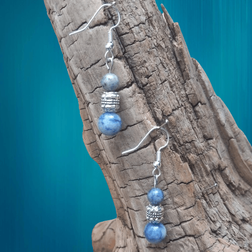 boucle d'oreille en pierre naturelle