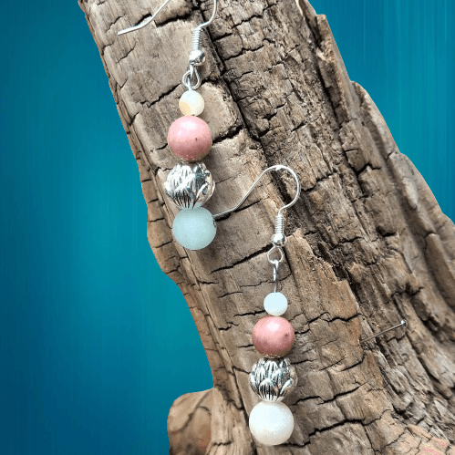 boucle d'oreille en pierre naturelle