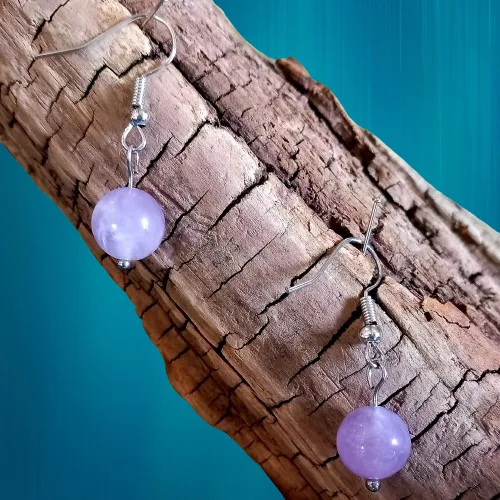 boucle d'oreille en pierre naturelle