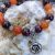 bracelet en aventurine-orange et grenat