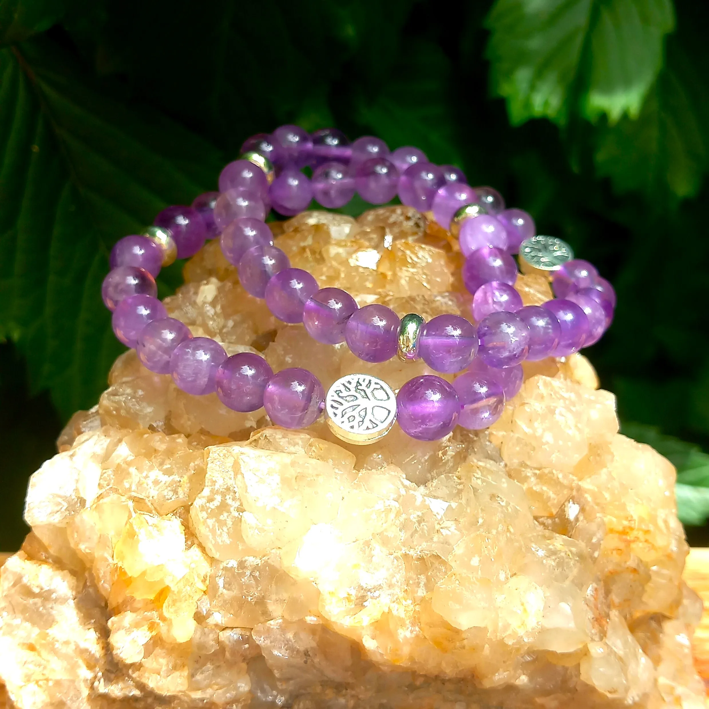 Lame-agit-bracelet-pierre-naturelle-amethyste bracelet en pierre-naturelle améthyste