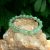 Bracelet en aventurine verte, perles de 6 mm, fait main