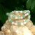 Bracelet en Aventurine verte et Quartz rose