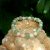 Bracelet en Aventurine verte et Quartz rose