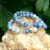 bracelet en pierre naturelle en sodalite et cristal de roche