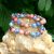 bracelet en pierre naturelle en sodalite et rhodonite
