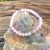 Bracelet en quartz rose, perles de 6 mm, fait main
