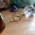 bague ajustable en acier inoxydable lune et soleil