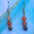 Boucles d'Oreilles en Aventurine Orange et Œil de tigre