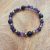 bracelet en pierre naturelle fait main en améthyste