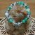 bracelet en pierre naturelle fait main en aventurine verte et cristal de roche