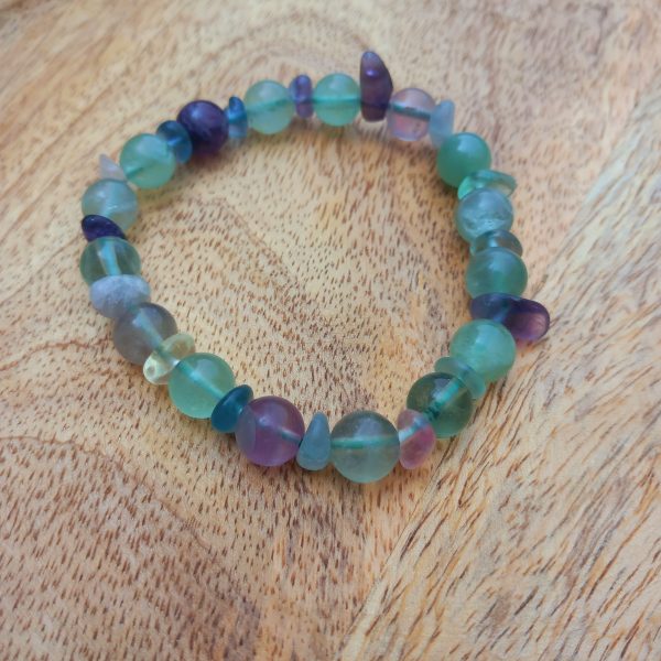 bracelet en pierre naturelle fait main en fluorite