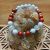 bracelet en pierre naturelle en jaspe rouge et howlite