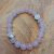 bracelet en pierre naturelle fait main en quartz rose