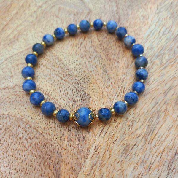 bracelet en pierre naturelle fait main en sodalite
