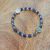 bracelet en pierre naturelle fait main en sodalite et cristal de roche