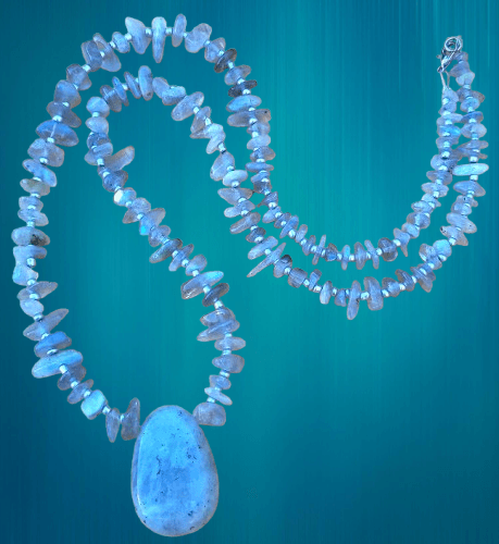 collier pierre naturelle labradorite