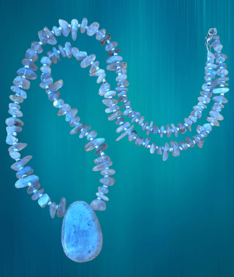 collier pierre naturelle labradorite