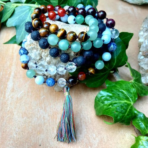 collier mala en pierre naturelle 7 chakras