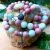 collier mala en pierre naturelle amazonite et rhodonite