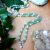collier mala en pierre naturelle aventurine verte et quartz rose