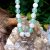 collier mala en pierre naturelle aventurine verte et quartz rose