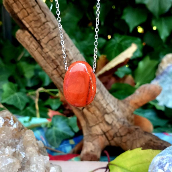 pendentif jaspe rouge