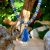collier cristal de roche et sodalite