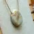 lame agit pierre naturelle collier amazonite (1) pendentif amazonite multicolore sur chaîne dorée