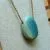 lame agit pierre naturelle collier amazonite (18) pendentif amazonite multicolore sur chaîne dorée