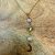 Collier pendentif inox dorée Soleil, Lune, avec Pierre de Soleil & Pierre de Lune