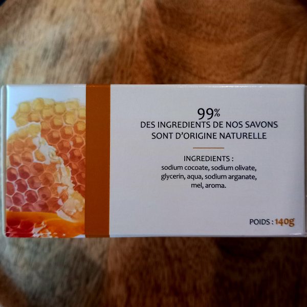 savon miel 140 g avec une pierre naturelle