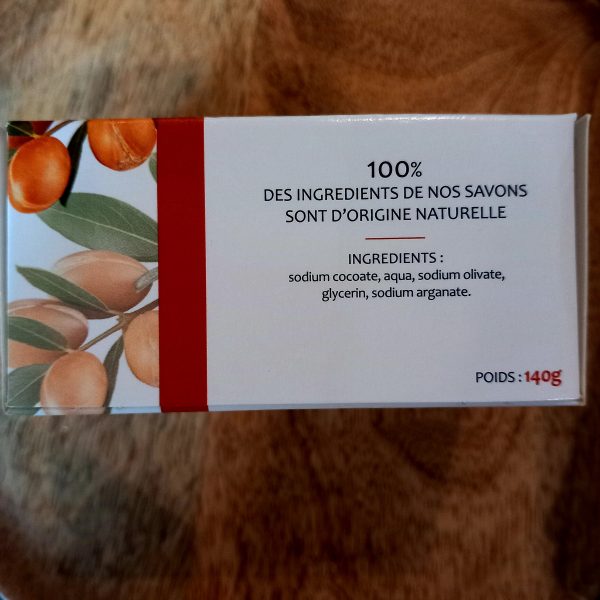 savon argan 140 g avec une pierre naturelle
