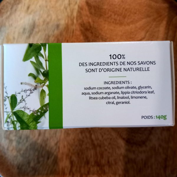 savon verveine 140 g avec une pierre naturelle